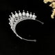 thumbnail image 4 of coronas de novia plateadas de moda con forma de lágrima y diamantes de imitación, tiara de princesa, accesorios para vestido de novia, tocado de cumpleaños, elegante corona de novia, tiara para muje, 4 of 5