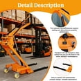 thumbnail image 6 of 1100LBS Capacity Full Electric Pallet Stacker Walkie Forklift - 5.6FT Lifting Height Portable Material Handling Lift Truck with Foldable Design for Warehouse, Factory, Logistics & Retail, 6 of 8
