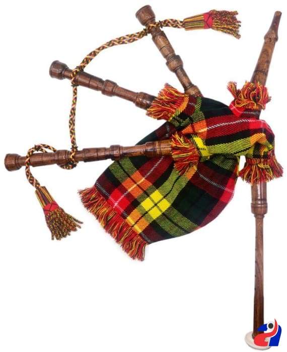 Toy Baby Bagpipe Buchanan Tartan Cover & Cord, Bag and Reeds Child Gift