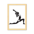 thumbnail image 1 of Yoga mantener sano el estiramiento Silueta Cuadro de madera decorativa marco de casa A4, 1 of 3