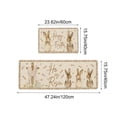 thumbnail image 3 of Wooowa Easter Family Theme Kitchen Rug Set, for Cute Bunny Egg Pattern Entrance Hallway Floor Mat Decor, 3 of 6