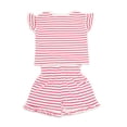 thumbnail image 2 of Disney Clothes Baby Girls 3-Piece Short Set – Minnie Mouse Outfit (Red/White) – 0/3M, 2 of 4