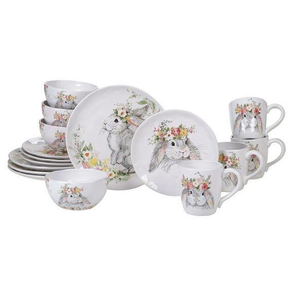 Sweet Bunny 16pc Dinnerware Set