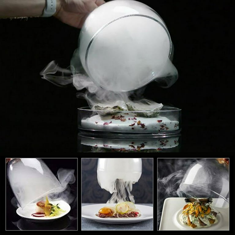 ZWISSLIV Fumée infuseur dôme cloche 12 pouces couvercle en plastique  couvercle pour assiettes verres, pistolet fumoir accessoire spécialisé pour  les cocktails alimentaires - Wayfair Canada