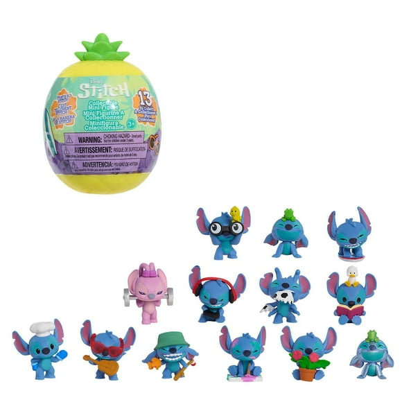 Disney Stitch That’s So Stitch Collectible Figures, 2 Inch Surprise Figure, 13 to Collect, That’s So Stitch Collectible Figures S1