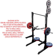 Valor Fitness BD-57 Pull-Up Rack with Storage Pegs, and J-Hooks for Squats and Bench Press (750lb Capacity)