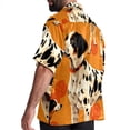 thumbnail image 3 of Spotted Dog Men's Short Sleeve Casual Printed Button Down Beach Shirts, 3 of 6
