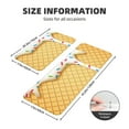 thumbnail image 2 of Yiaed White Ice Cream Kitchen Rugs Sets of 2 Kitchen Mats Cushioned Anti Fatigue Kitchen Rug Tapetes Para Cocina for Sink,Laundry Room, 2 of 6