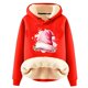 thumbnail image 1 of Chaquetas y abrigos casuales con capucha de manga larga para mujer, jersey con capucha de manga larga, top con estampado navideño, abrigo casual, top de poliéster para mujer, 1 of 2