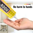 thumbnail image 4 of Waterproof Transparent T8000 Bead Glue for Jewelry Making Mobile Screen Phone Rhinestones Fabric Textile Super Adhesive 15/110ml, 4 of 7
