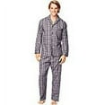 thumbnail image 2 of Hanes Men's and Big Men's Long Sleeve Long Leg Woven Pajama Set, 2-Piece, 2 of 3