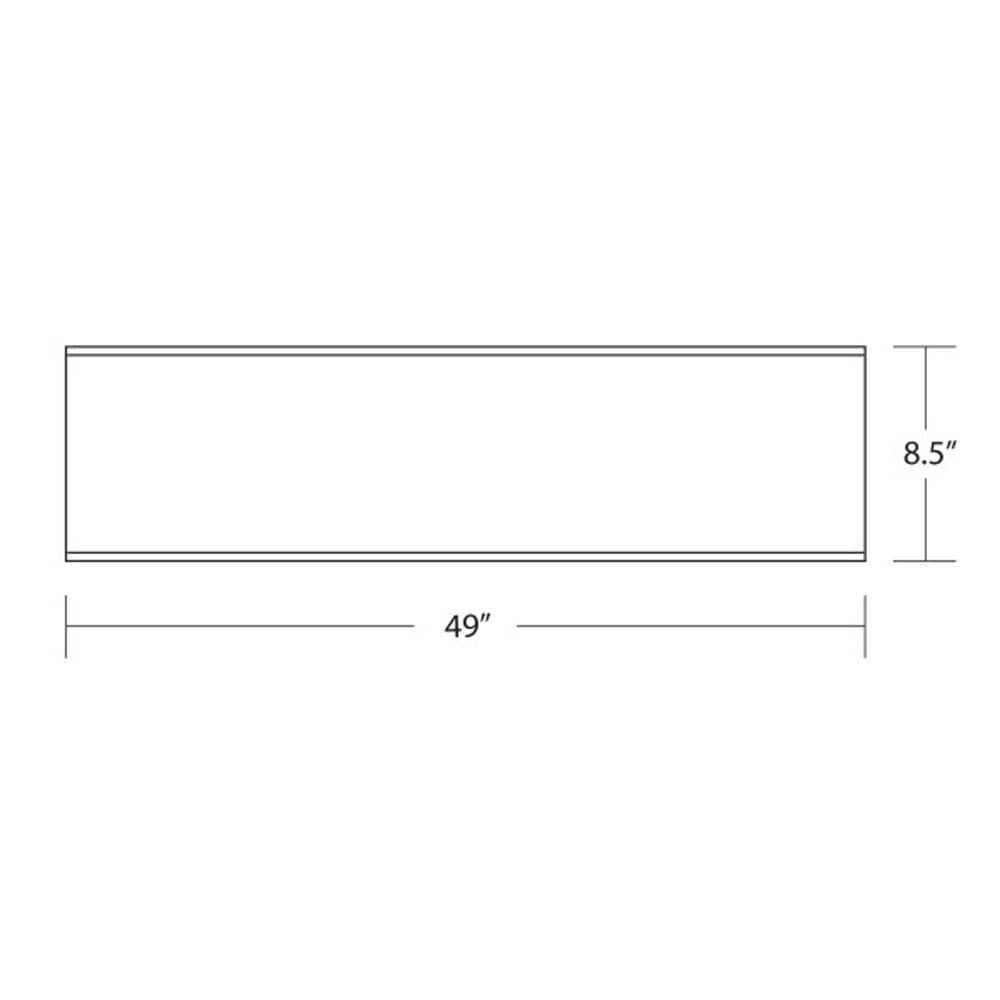 Nicor Lighting 10370LENS 4 ft. Replacement Wraparound Clear Lens for 10370EB & ACW-20-4S