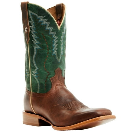 

Twisted X Men s Rancher Western Boot Broad Square Toe Brown 10 1/2 D(M) US