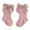Dark pink, variant on Baby Girls Knee High Socks Bow Long Stockings Infants Toddlers Ruffled Socks School Uniform Leggings
