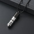 thumbnail image 3 of Cylinder Urn Necklace for Ashes Urn Cremation Jewelry for Ashes Cylinder Pendant Necklaces for Ashes, 3 of 6