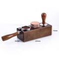 thumbnail image 3 of 58mm Café Tamper Holder Espresso Portafilter Station Tamper Stand Base de madera, 3 of 11