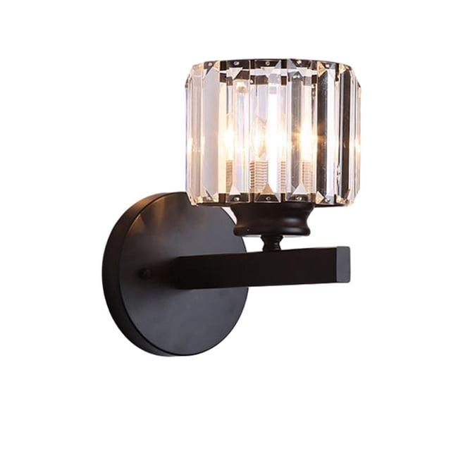 Lámpara de pared simple Lámpara de pared Lámparas E27 Lámpara de noche para comedor junto a Redondo Negro Zulema lámpara de pared
