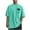 Mint Green(Style 69), variant on NuoCaiYun Plus Size T-Shirt for Men Casual Sports Washed Distressed Short Sleeve Round-Neck Top Blouse