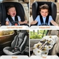thumbnail image 4 of KUIFORTI Car Seat Cover Baby Car Seat Sunshade Covers, Protector Keeps Baby Infant Toddler Cool - Auto Window Sun Protection Reflector UV Ray Helpers, Cow Sunflowers, 4 of 7