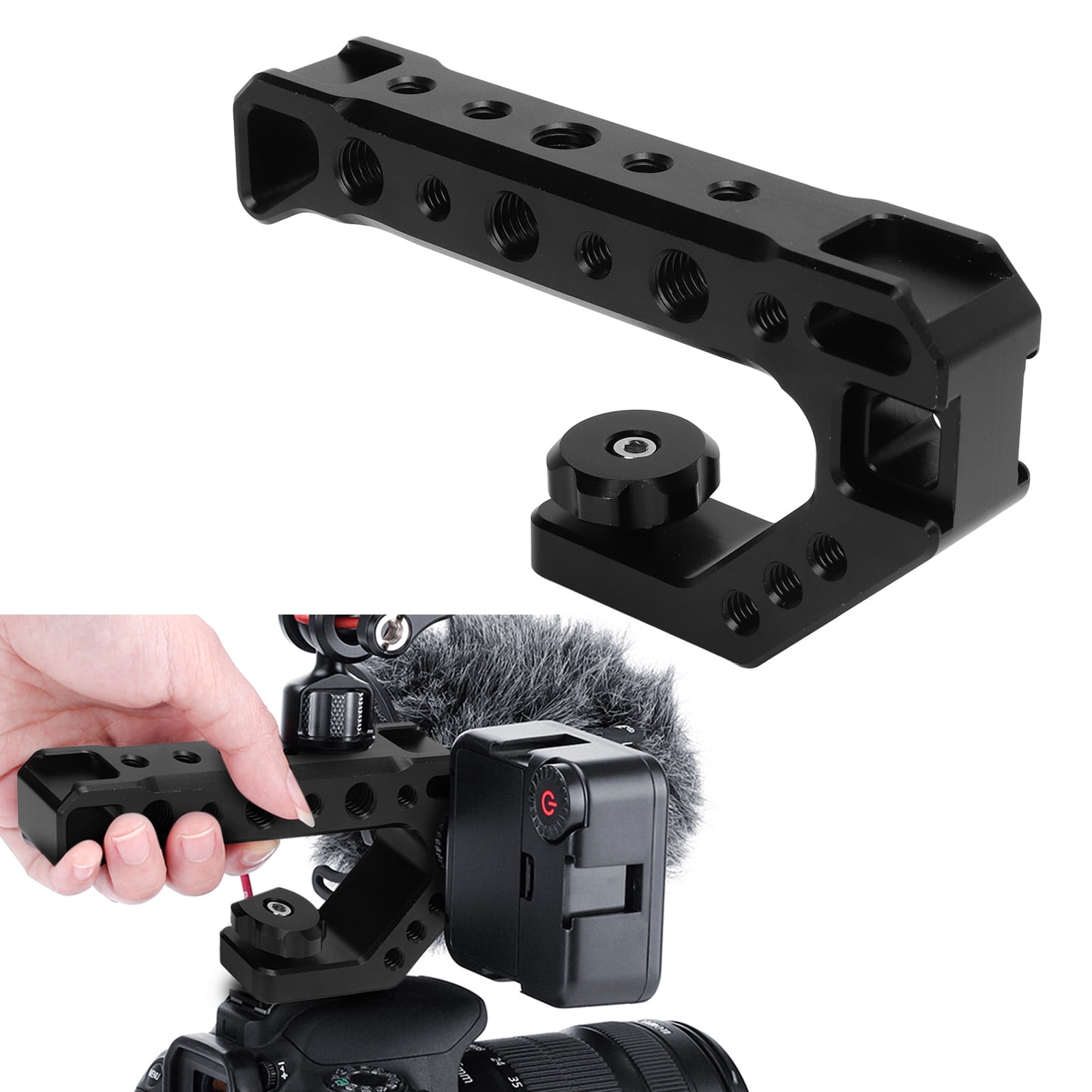 SLR Camera Top Handle Grip for Video Recording, CNC