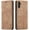 Brown, variant on QLTYPRI for Samsung Galaxy A13 5G case Vintage PU Leather Wallet Case TPU Bumper Card Slots Hands-Free Kickstand Magnetic Closure Shockproof Flip Folio Case for Samsung Galaxy A13 5G/A04s- Black