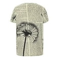 thumbnail image 4 of FASHOFT Graphic Tees for Women Vintage Floral T Shirt Boho Wildflower Loose Fit Shirts Short Sleeve Casual Tops Beige XL, 4 of 5