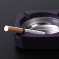 thumbnail image 6 of SSNTSY 3.5" Suqare Metal Ashtray Smoking Accessories Tray Small Portable Car Ashtray with Stainless Steel Insert for Patio Outdoor Home Office, 6 of 8