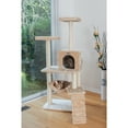 thumbnail image 4 of GleePet 57" real wood Cat Tree GP78570921 Beige W Ramp, 4 of 9