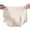 White, variant on Chbgutlmr Womens Underwear High Waisted Full Coverage No Show Flat Front Briefs Comfy Stretch Solid Color Panties