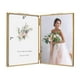 thumbnail image 1 of Marco de fotos Rising Star Brass, doble marco plegable de 5 x 7 pulgadas, 1 of 9