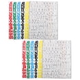 thumbnail image 4 of 12 Sheets Adhesive Stickers English Alphabet Number Stickers Laptop Decals Number Letter Sticker, 4 of 8