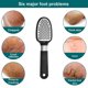 thumbnail image 4 of Depurador de pies, herramientas de pedicura para almacenamiento de piel muerta de doble cara para el cuidado de los pies, acero inoxidable (un paquete con dos lados), 4 of 5