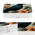 thumbnail image 4 of Crow Earring Organizer Holder Jewelry Stand, PU Leather with Removable Compartment, Portable, 4 of 6