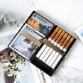 thumbnail image 7 of Stylish Design, Beautiful and Generous Cigarette Case for Women and Men - Lightweight and   Portable Cigarette Box and Holds 12 100mm Cigarettes/Bank Cards (Brushed Bronze), 7 of 7