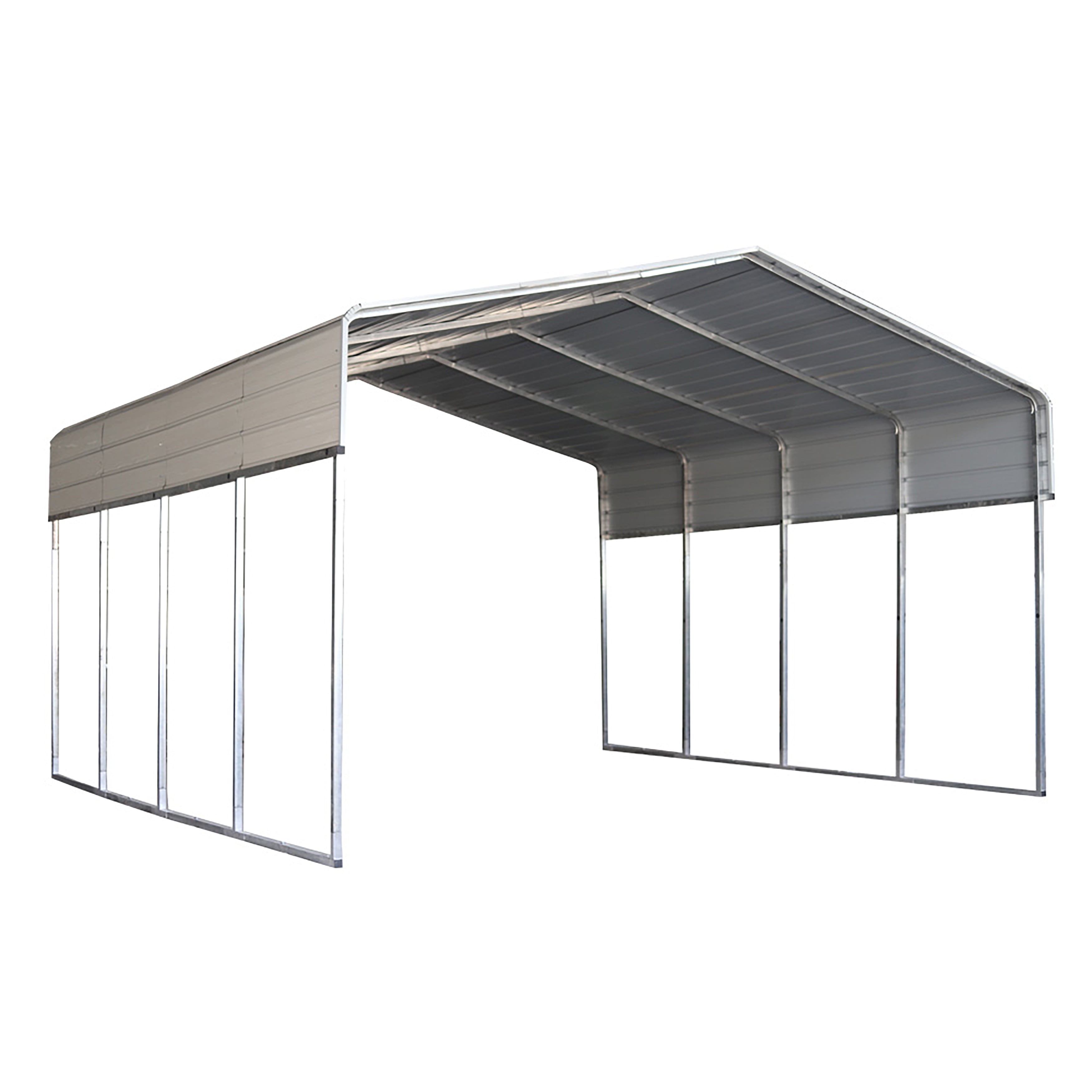 ALEKO CPM12X20WH Galvanized Steel Carport and Canopy Shelter 12 x 20