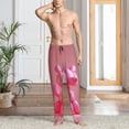 thumbnail image 6 of Lsque Pink Balloon Puppy Art Print Men's Pajama Pants, Lounge Pant - Comfortable Home Wear,Elastic Waistband, Stylish Design-Medium, 6 of 9