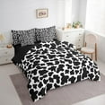 thumbnail image 3 of Manfei Cartoon Cow Print 7-Piece Twin Bedding Sets,Cattle Pattern Bedding Comforter Set,White Black Sheet Sets For Kids,Ultra Soft Home Decor Reversible, 3 of 8