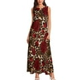 thumbnail image 2 of Leopard rose pattern Long Dress dresses for wom02 luxury dress Dress, 2 of 6
