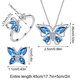 thumbnail image 3 of Fiudx Conjunto de Joyas de Mariposa, Elegante Collar con Colgante de Plata 925, Pendientes y Anillo Deslumbrantes, Belleza Atemporal con Circonitas Aaa+, Regalo para Bodas U Ocasiones Especiales, Per, 3 of 5