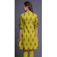 thumbnail image 3 of Bimba Roll Up Sleeve Kurti For Women Printed Mandarin Collar Short Kurti Tops, 3 of 6