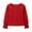 Red, variant on Gyujnb Girls Sweatshirts Kids Casual Knit Long Sleeve Shirts Tops Round Neck Hollow Out Blouse Loose Fit, Comfortable Breathable Soft Warm Basic Tops,Size:12-14 years