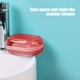 thumbnail image 5 of Soporte de caja de jabón de plástico con bandeja de drenaje, color café, 5.3x3.3x2 pulgadas, accesorio de lavabo de baño moderno, diseño de drenaje de agua para jabón sólido, esponjas, organizador, 5 of 5