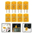 thumbnail image 3 of 2 pares de conectores macho y hembra para termopar tipo K, adaptadores para conexión de instrumentos de precisión para uso industrial y de laboratorio, 3 of 6
