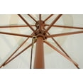 thumbnail image 4 of PRE Sales 9' Ivory Market Patio Umbrella with Teak Hardwood Pole and Pulley System, 4 of 6