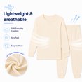 thumbnail image 3 of Rimyaw Toddlers Pajamas Sets Boys Girls 2-Piece Sleepwear Set Cotton Long Sleeve Casual Clothes 3T, 3 of 8
