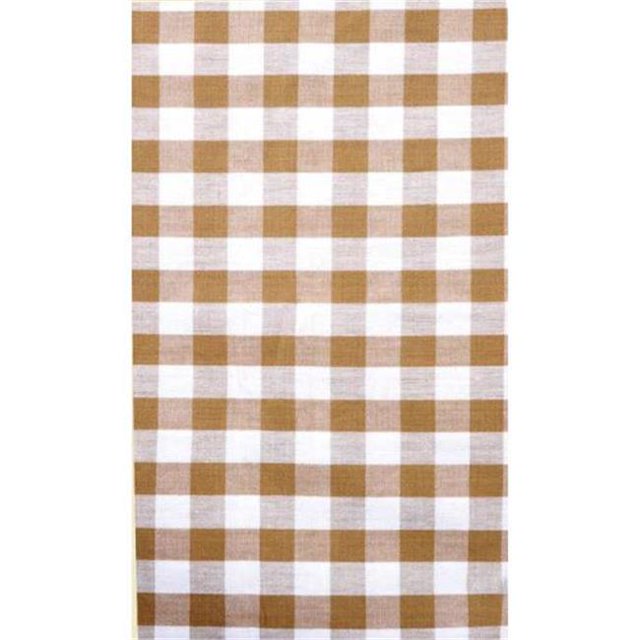 Mr. MJs Trading Oval Table Cloth Toro Beige 60 x 86 in. Contemporary Kitchen Décor
