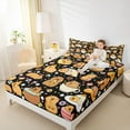 thumbnail image 4 of jejeloiu Kawaii Capybara Twin Sheet Sets,Cartoon Capybara Lover Bedding For Boys Kids 3pcs, 4 of 7