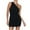 Black, variant on Sheath Dress For Women Sleeveless One Shoulder One Shoulder Ruched Skinny Mini Short Dress Strapless Dress