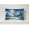 thumbnail image 2 of Carolines Treasures DAC7495PW1216 16 x 12 in. Blue Heron Under the Moonlight Throw Pillow, 2 of 4