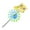 Yellow, variant on Child Friendly Owl Windmill Outdoor Decoration Whirling Motion Toy Plastic Fabric Easy Install Yard Landscape Art